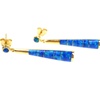 Silver Earring (Gold Plated) W/ Inlay Created Opal