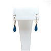 Gold Plated Silver Stud Earrings with Inlay Created Opal
