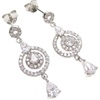 Silver Earrings w/ White CZ