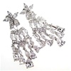 Silver Earrings (Rhodium Plated) w/ White CZ