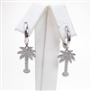 Silver Earring with White CZ