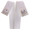 Silver Earring (Gold Plated) with White CZ