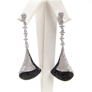 Silver Earrings with Cubic Zirconia