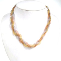 Silver Necklace (Gold, Silver & Copper Plated) (Braid)
