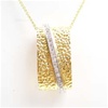 Silver Pendant (Gold Plated) w/ White CZ