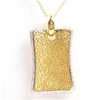 Silver Pendant (Gold Plated) w/ White CZ