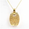 Silver Pendant (Gold Plated) w/ White CZ