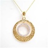 Silver Pendant (Gold Plated) w/ White CZ