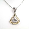 Silver Pendant W/ White CZ