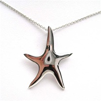 Sterling Silver Star Fish Pendant