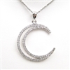 Silver Pendant with White CZ