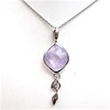 Silver Pendant with Facetted Amethyst