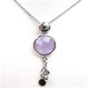 Silver Pendant with Facetted Amethyst