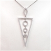 Silver Pendant with White CZ