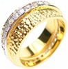 Silver Ring (Gold Plated) w/ White CZ