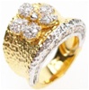 Silver Ring (Gold Plated) w/ White CZ