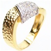 Silver Ring (Gold Plated) w/ White CZ