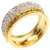Silver Ring (Gold Plated) w/ White CZ
