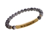 Inspirational Stretch Bracelet - "be brave" 6mm