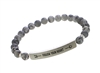 Inspirational Stretch Bracelet - "be brave" 6mm