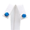 Silver Earring with Created Opal