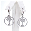 Silver Earring with White CZ