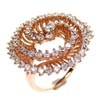 Silver Ring (Rose Gold Plated) w/ White CZ