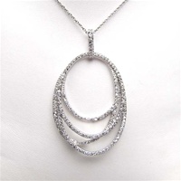 Silver Pendant w/ White CZ