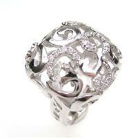 Silver Ring w/ White CZ