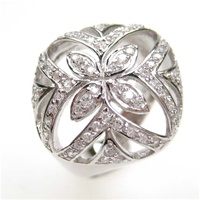 Silver Ring w/ White CZ