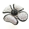 Silver Ring w/ Black & White CZ